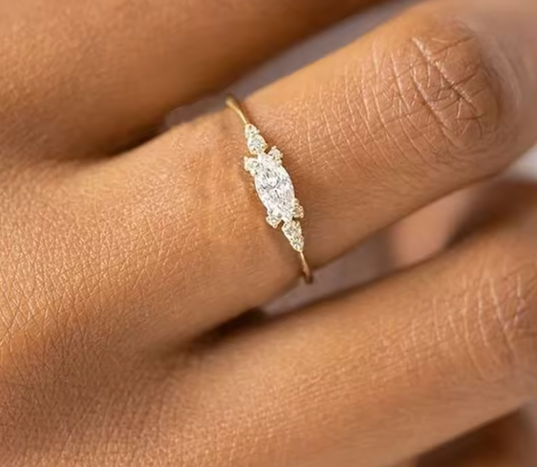 3-pezzi Classic Brilliant Anello