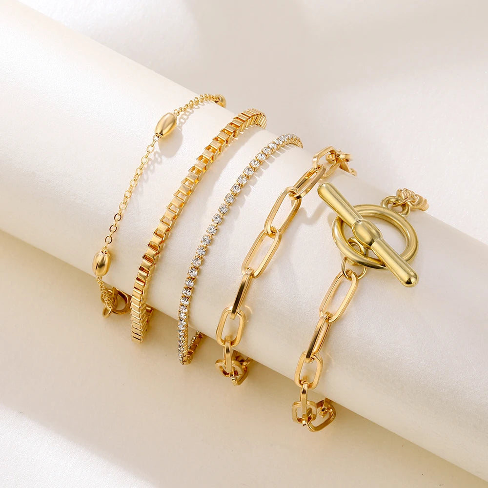 Classic Gold Set di Bracciali