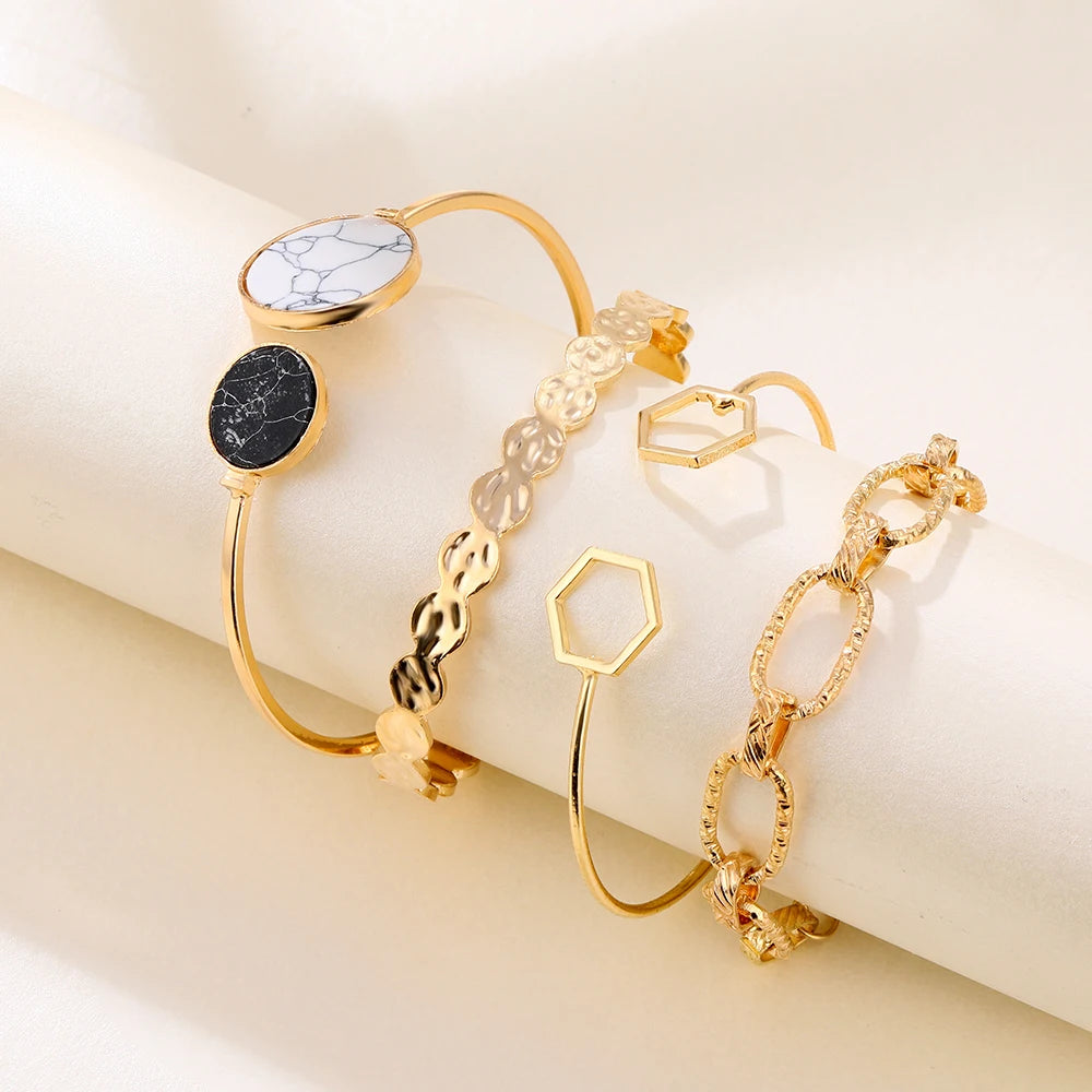 Classic Gold Set di Bracciali