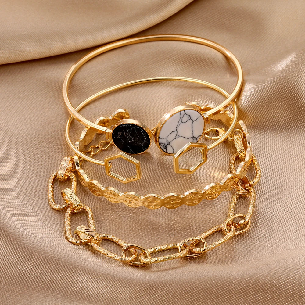 Classic Gold Set di Bracciali