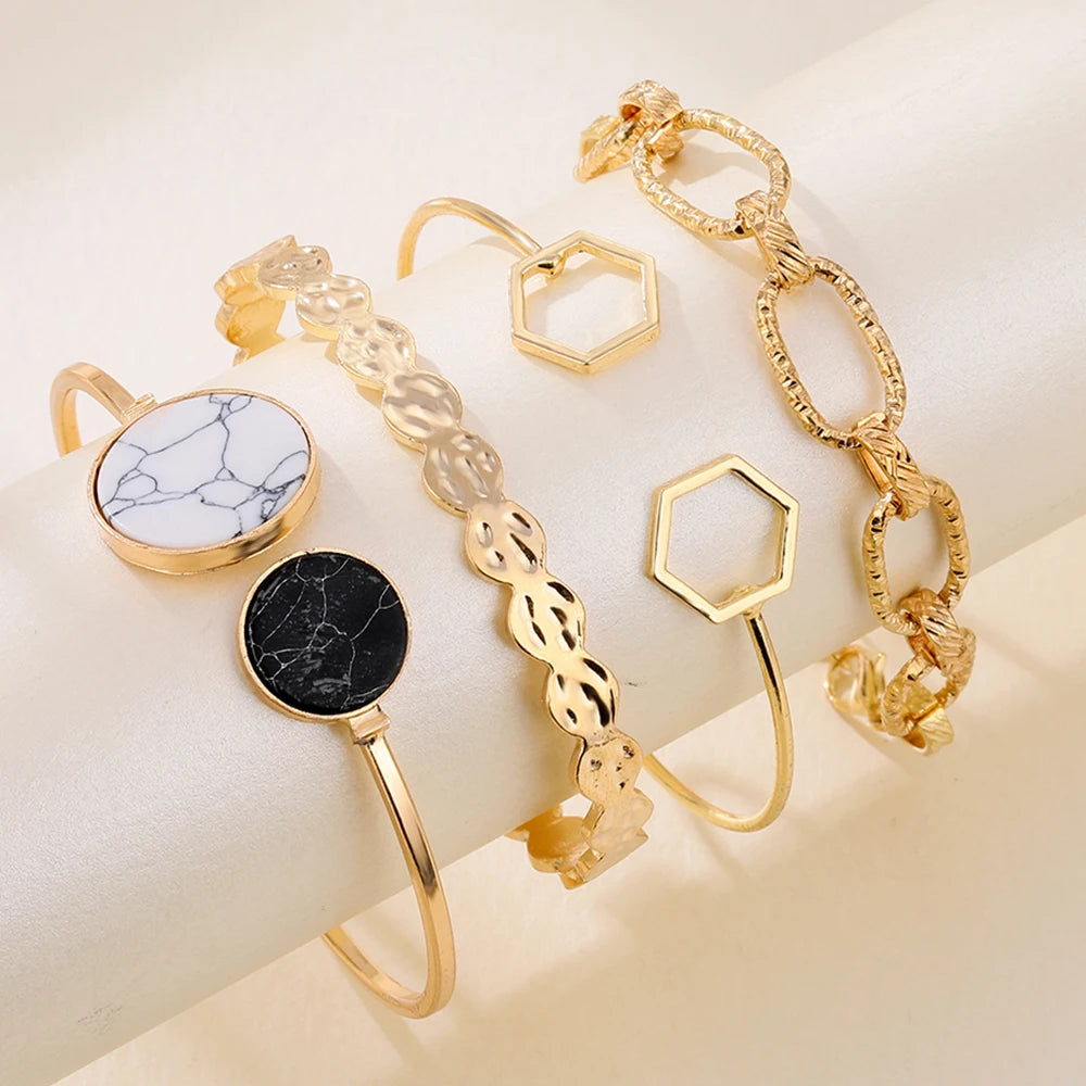 Classic Gold Set di Bracciali