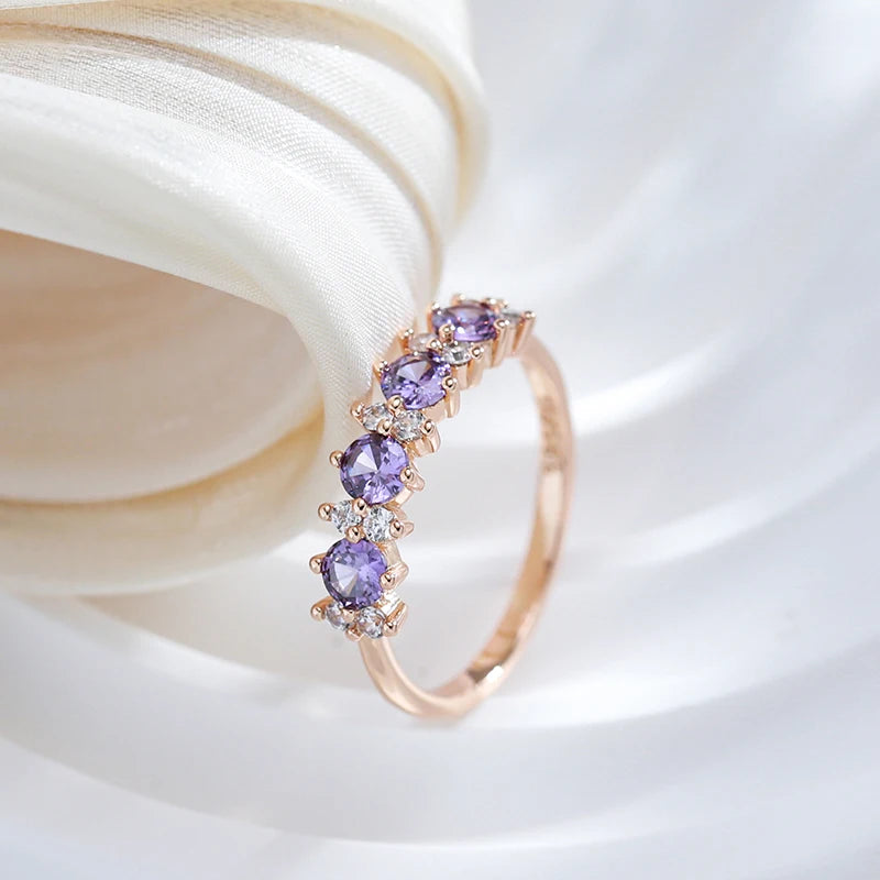 Purple Wisteria Classic Anello