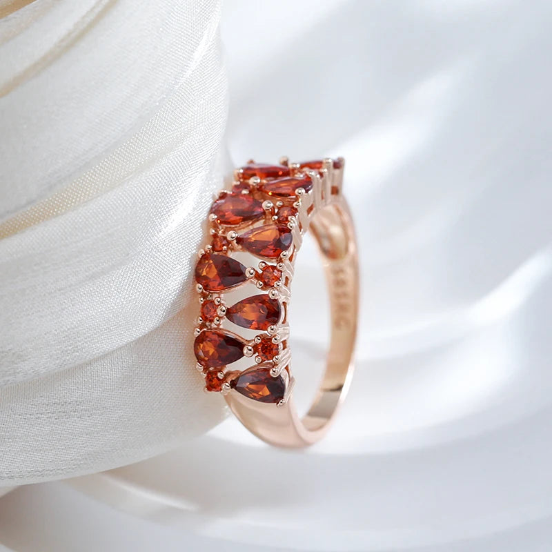 Autumn Water Drop Anello