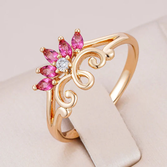 Shock Pink Crown Anello