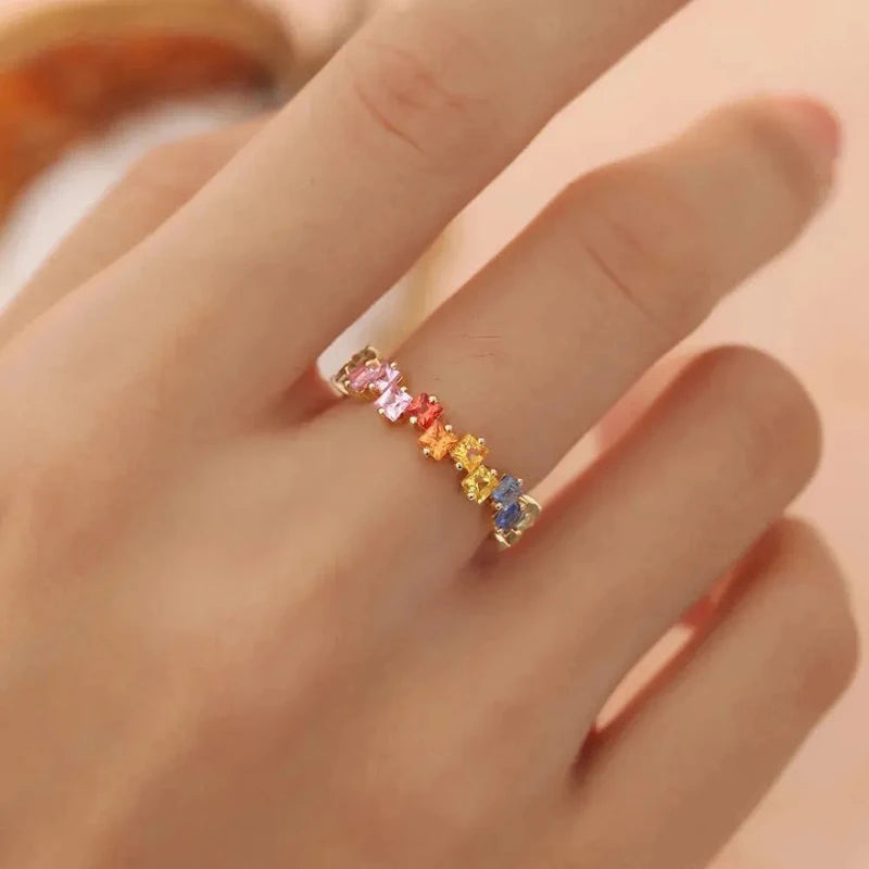 Romantic Rainbow Anello