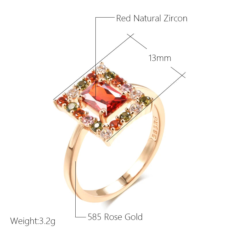 Garden Rose Square Anello