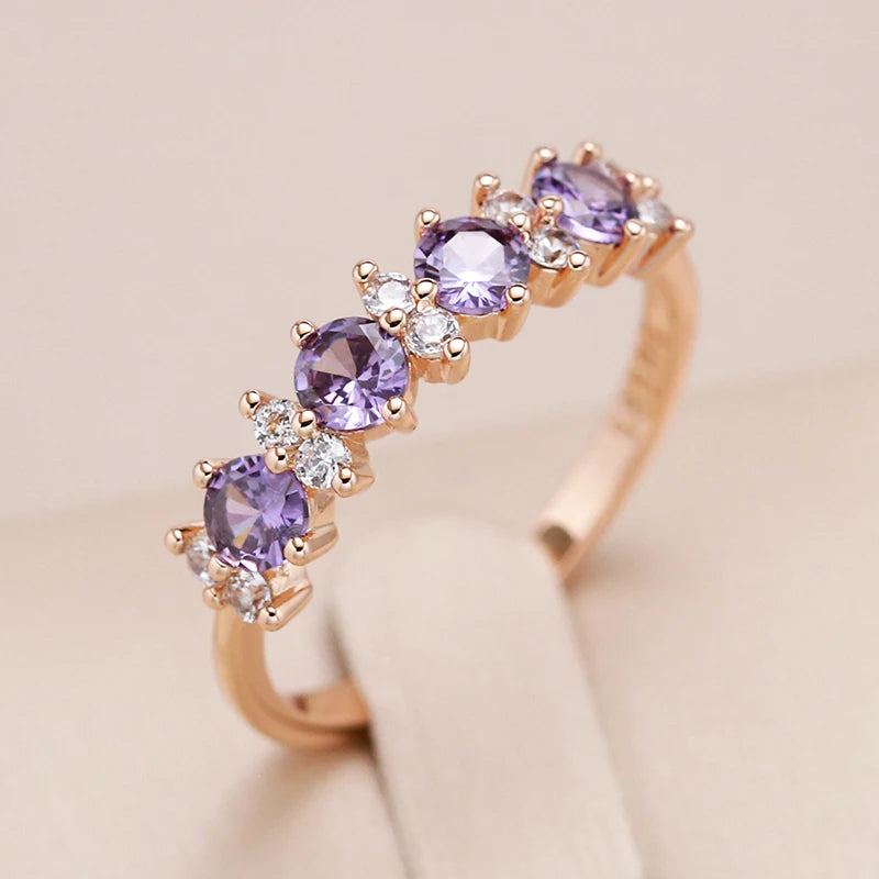 Purple Wisteria Classic Anello