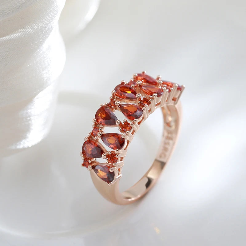 Autumn Water Drop Anello