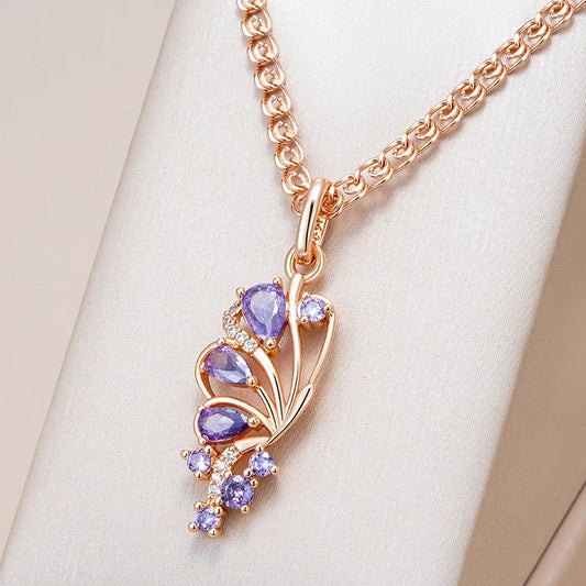 Purple Wisteria Empress Collana