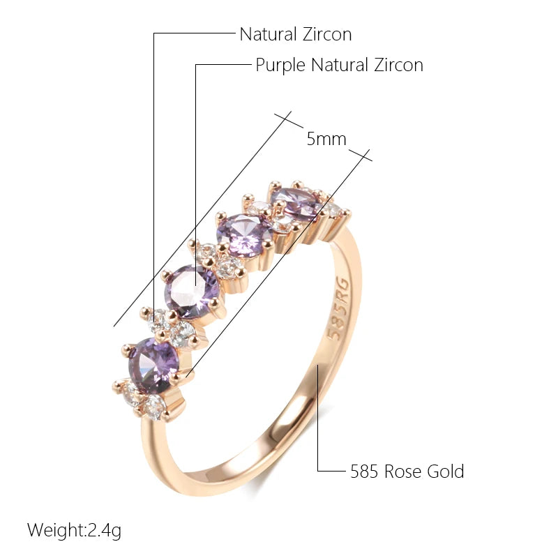 Purple Wisteria Classic Anello