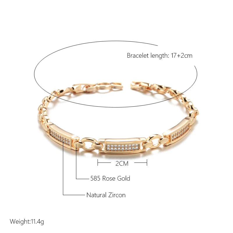 Rectangle Zircon Bracciale