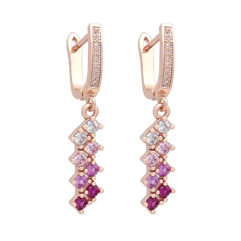 Pink Dangle Orecchini